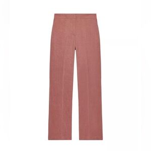 ZARA NWT Lyocel straight leg ‘Marsala’ Women's Pants